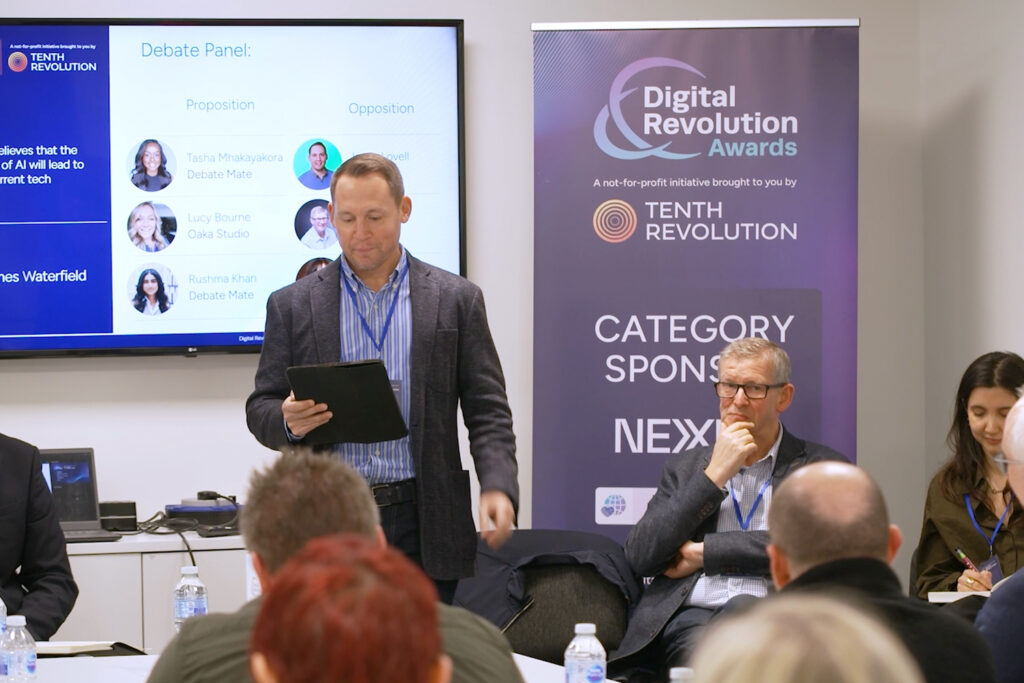 Photo of the DRA judges at an awards roundtable in London